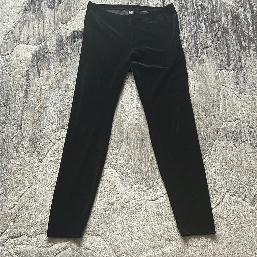 HUE velvet black Leggings (L)